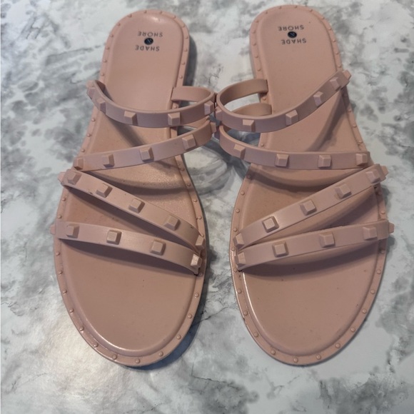 Shade & Shore Women's Size‎ 11Liv Jelly Slide Sandals Blush - Picture 1 of 3